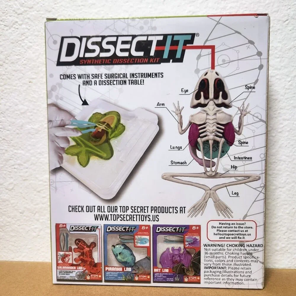 NEW Dissect-it Synthetic Lab Dissection Toy STEM KIT CRAFT Project Frog Biology